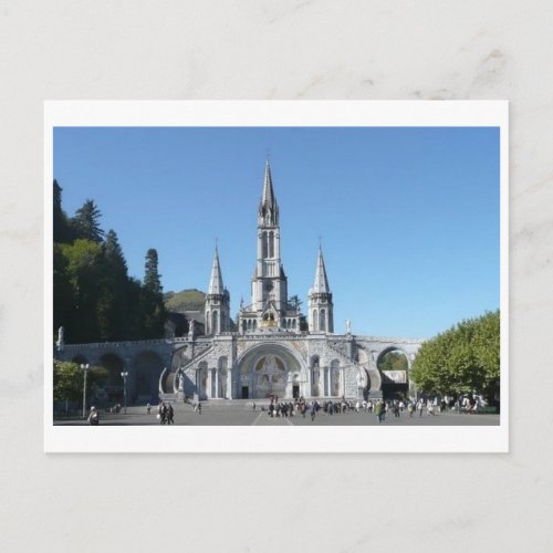 Lourdes _ basilica _ basilique _ France Postcard