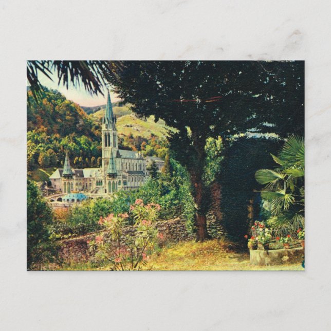 Lourdes, Church of the Rosary Postcard (Front)