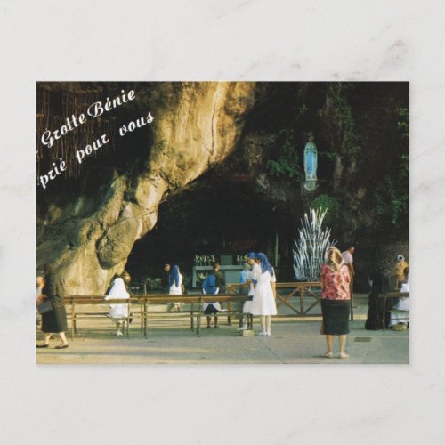 Lourdes The Grotto Postcard