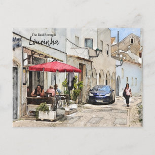 Lourinha Cafe Portugal  Postcard