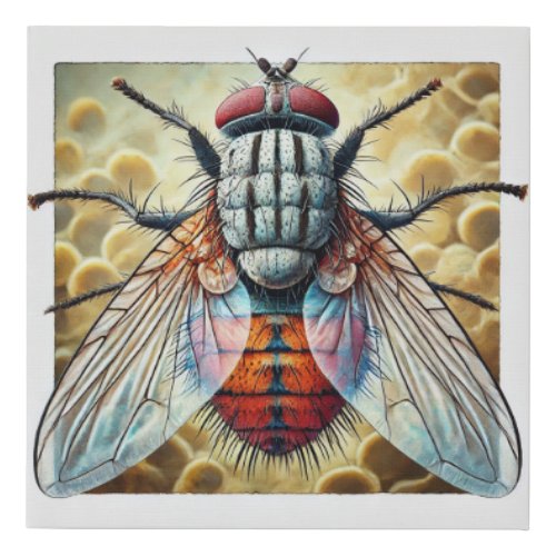 Louse Fly 040724IREF107 _ Watercolor Faux Canvas Print