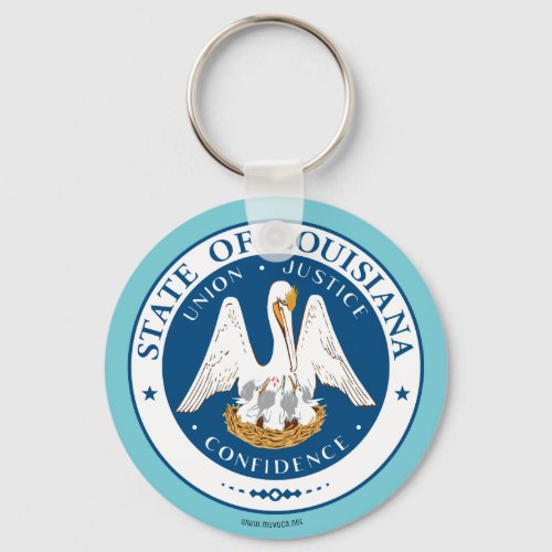 Lousiana  State Seal Keychain