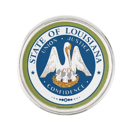 Lousiana  State Seal Lapel Pin