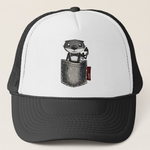 Loutre dans poche Appelle_moi ds que possible Trucker Hat