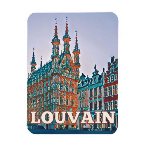 Louvain Belgique Photo Vintage  Magnet