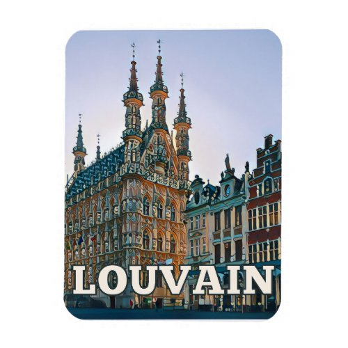 Louvain Belgique Photo Vintage  Magnet