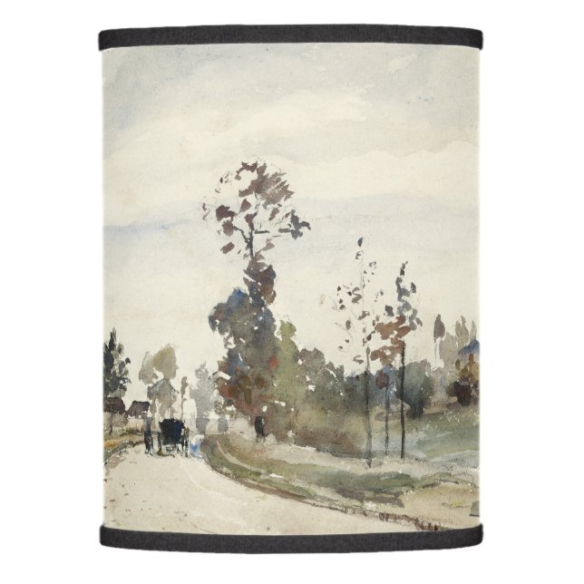 Louveciennes, Route de Saint-Germain by Pissarro Lamp Shade (Front)