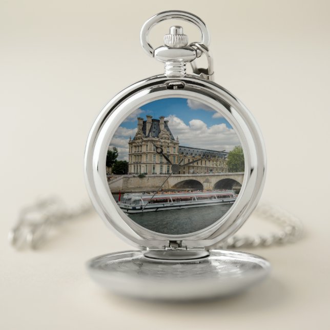 Louvre Museum in Paris Pocket Watch (Inside)