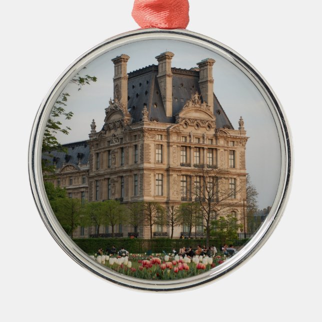 Louvre Museum Metal Ornament (Front)