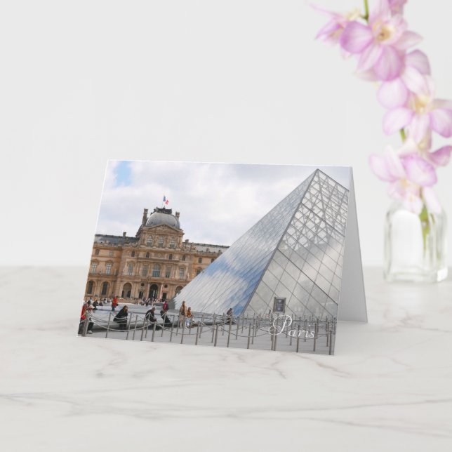  Louvre Museum Paris Card (Orchid)