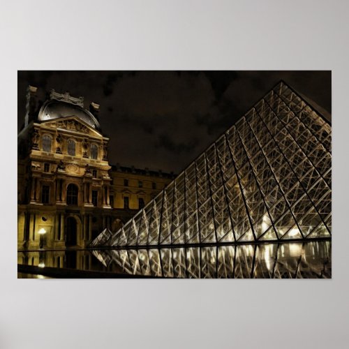 Louvre Museum  Paris France Poster
