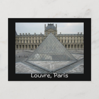 Louvre museum postcard