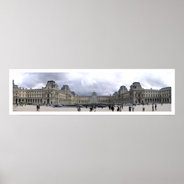 Louvre Panoramic Poster (Front)