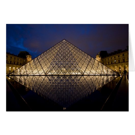 Louvre Pyramid by the architect I.M. Pei at (Front Horizontal)