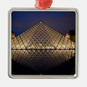 Louvre Pyramid by the architect I.M. Pei at Metal Ornament