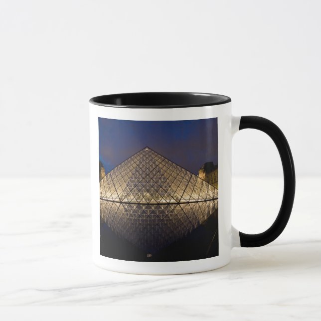Louvre Pyramid by the architect I.M. Pei at Mug (Right)