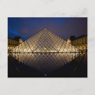 Louvre Pyramid by the architect I.M. Pei at Postcard