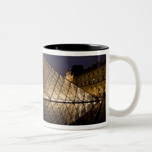Louvre Pyramid by the architect IM Pei at Two_Tone Coffee Mug