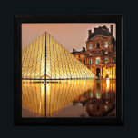 Louvre Pyramid, Paris Keepsake Box<br><div class="desc">Louvre Pyramid,  Paris gift/jewelry box.  VIRGINIA5050 (My Original Artwork): Creative and unusual gifts for all occasions at www.zazzle.com/virginia5050*</div>