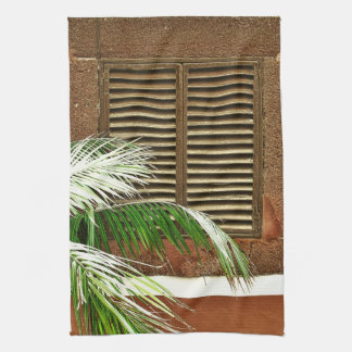 Louvred Window - Funchal, Portugal Kitchen Towel