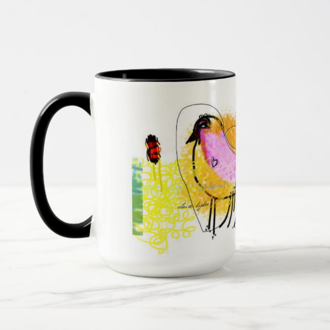 "Lov Chick" Black 15 oz Combo Mug (Left)