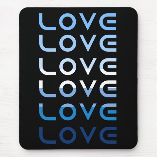 Lov Love Love Gay men Pride  Mouse Pad