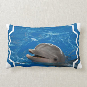 Lovable Dolphin Lumbar Pillow