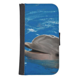 Lovable Dolphin Wallet Phone Case For Samsung Galaxy S4