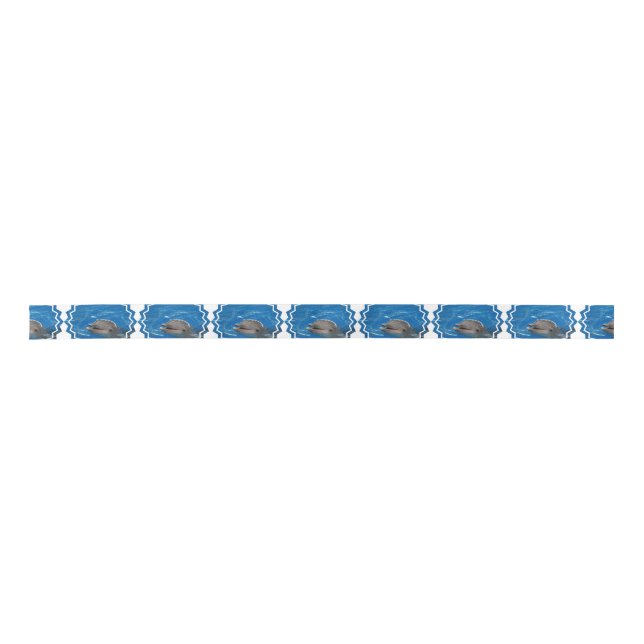 Lovable Dolphin Satin Ribbon (Front)