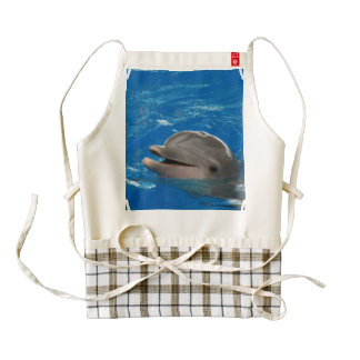 Lovable Dolphin Zazzle HEART Apron