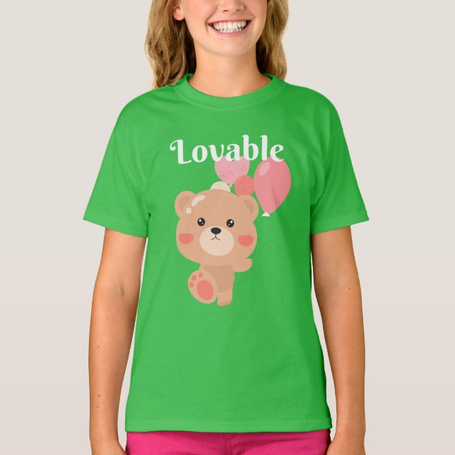 Lovable Girls' Basic T-Shirt (Front)