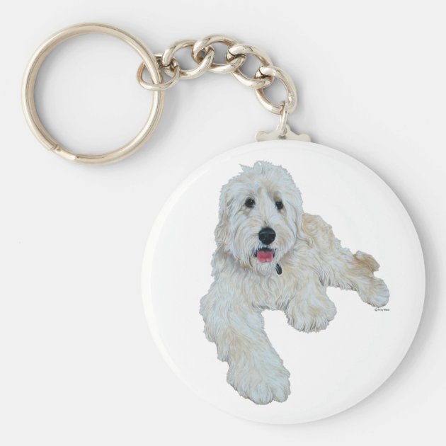 goldendoodle keychain