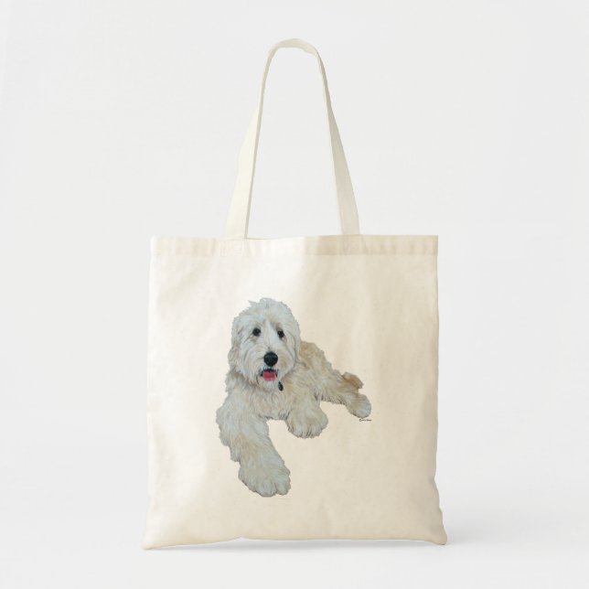 Lovable Goldendoodle Tote Bag (Front)