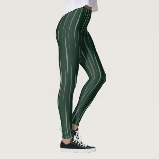 Lovable Green Toned Organic Unique Flames Leggings