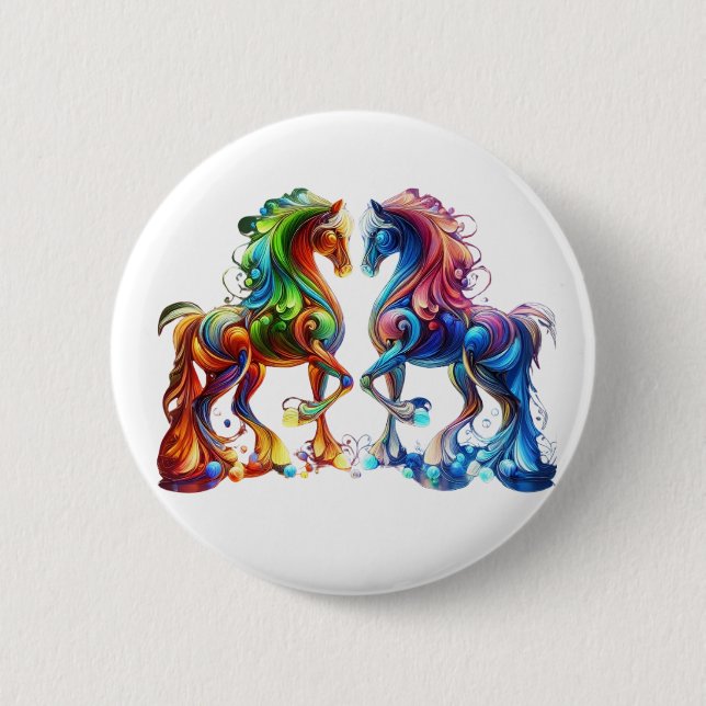 Lovable Horse Button (Front)