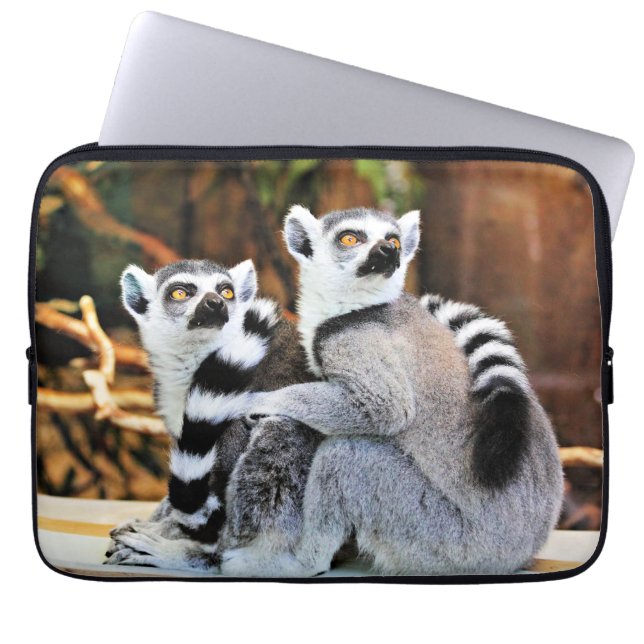 Lovable Lemurs Laptop Sleeve (Front)