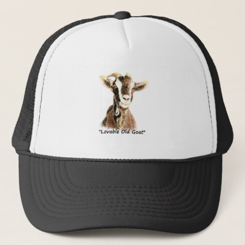 Lovable Old Goat fun Quote for Him Trucker Hat