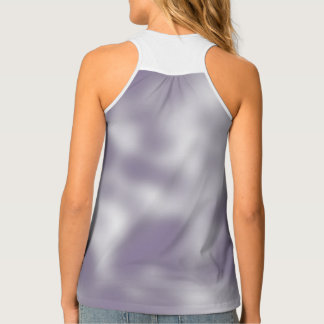 Lovable Pale Purple Classic White Shaded Tank Top