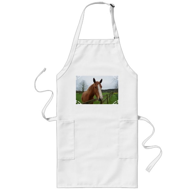 Lovable Quarter Horse Long Apron (Front)