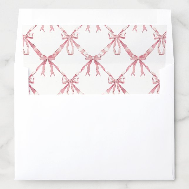 Lovanna Ribbon Trellis, pink Envelope Liner (In Envelope)