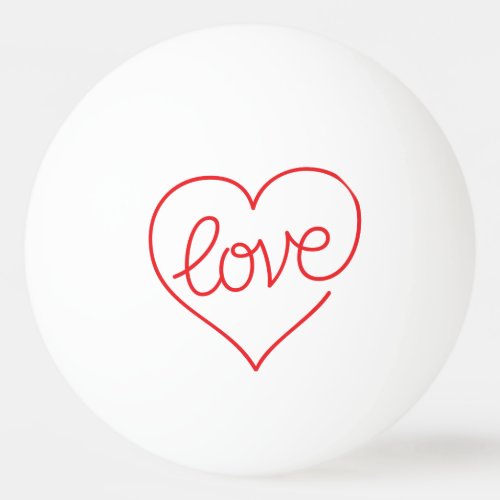 LOVE 03 One Star Ping Pong Ball