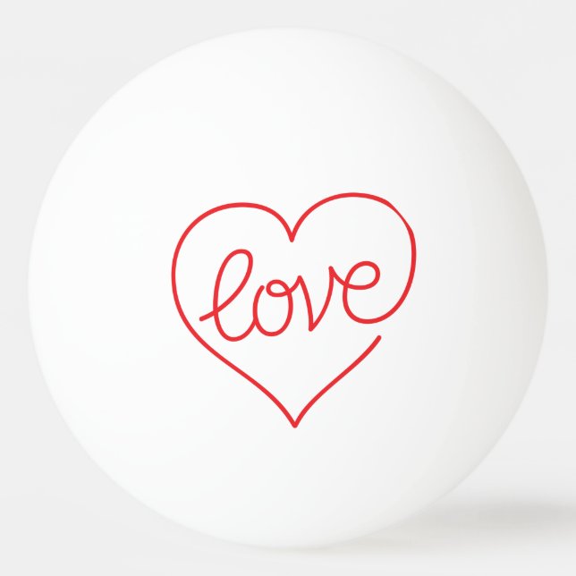 LOVE (03) One Star Ping Pong Ball (Front)