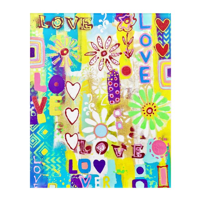 Love 16 x 20 Acrylic Wall Art (Front)