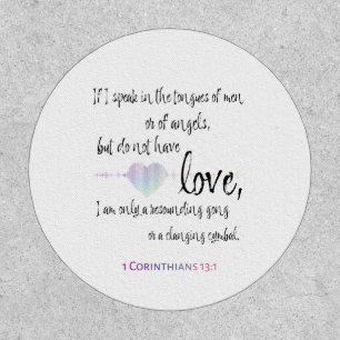 Love 1 Corinthians 13:1 Patch