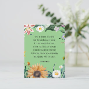 Love, 1 Corinthians 13:4, Postcard