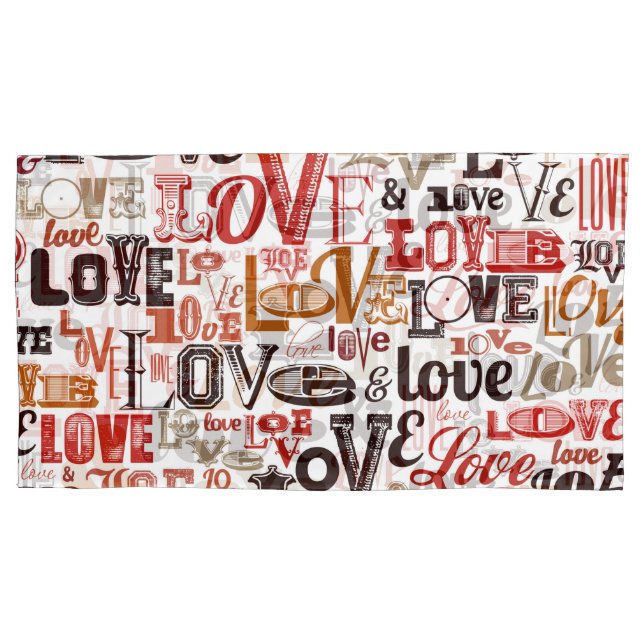 Love 1 pillow case (Front)