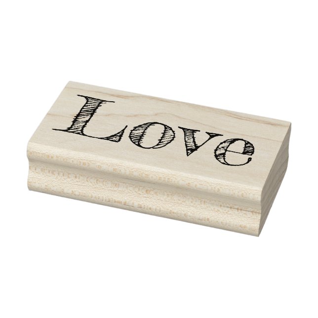 LOVE 1"x2.5" Rubber Stamp / Fredericka (Stamp)