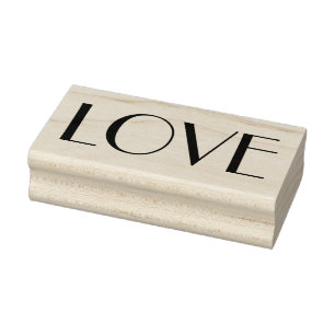 LOVE 1"x2.5" Rubber Stamp / Parisian
