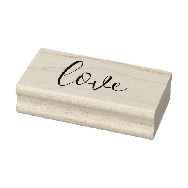 LOVE 1"x2.5" Rubber Stamp / Trendy Script (Stamp)