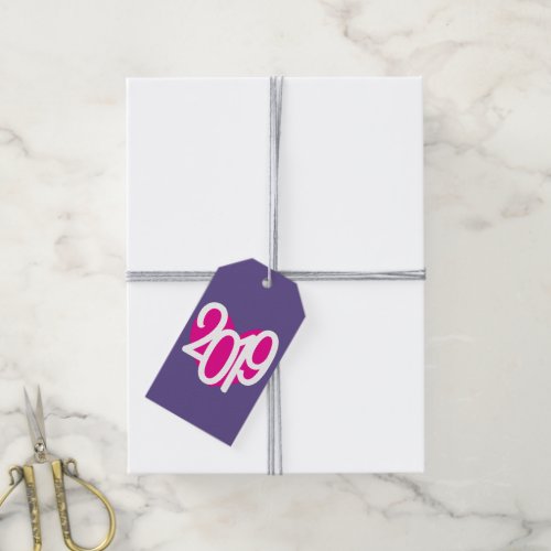 Love 2019 New Years party favor gift tags